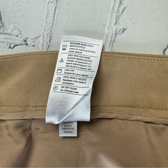 Vince woman’s front middle stich classic ankle pants mustard color size 10 - Picture 13 of 14